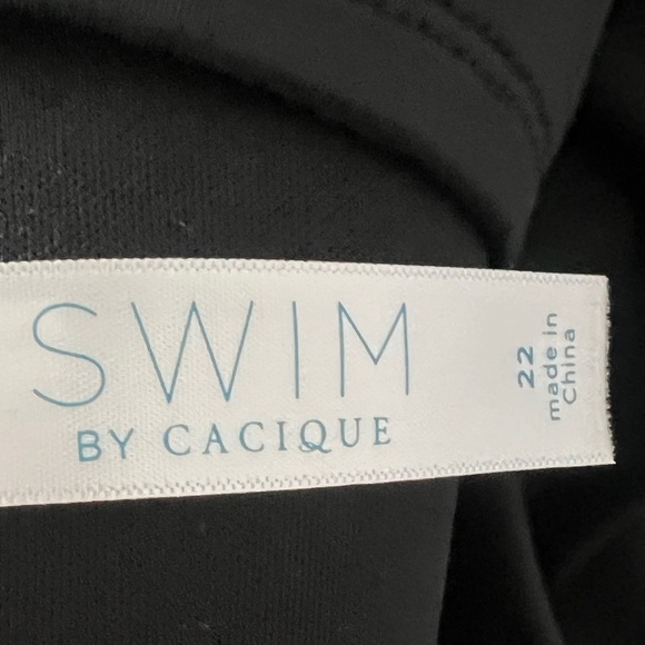 Lane Bryant Cacique Mesh Blouson Swim Tankini Built in Bra!  Size 22 - Picture 6 of 10